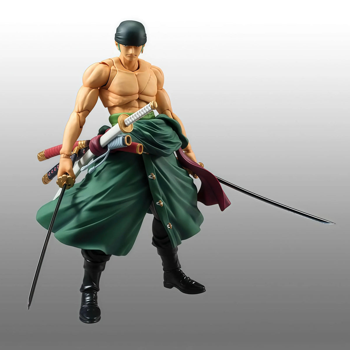 One Piece Zoro Action Figure Model Toys Kit With Multiple Swords Accessories Movable Joints Anime Collectible Ornament Gifts