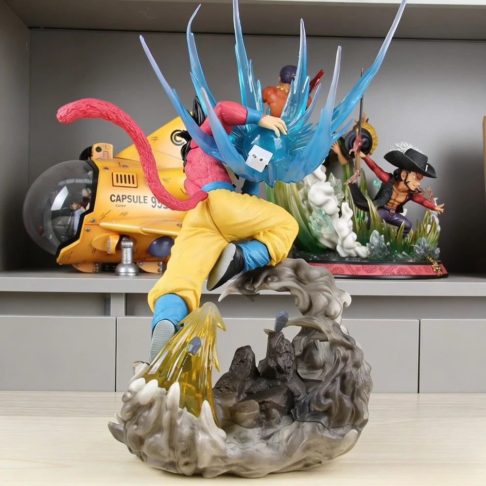 16.14in/41cm Anime Dragon Ball Figure Super Saiyan 4 Goku Action Figures PVC Statue Model Collection Toys Gifts