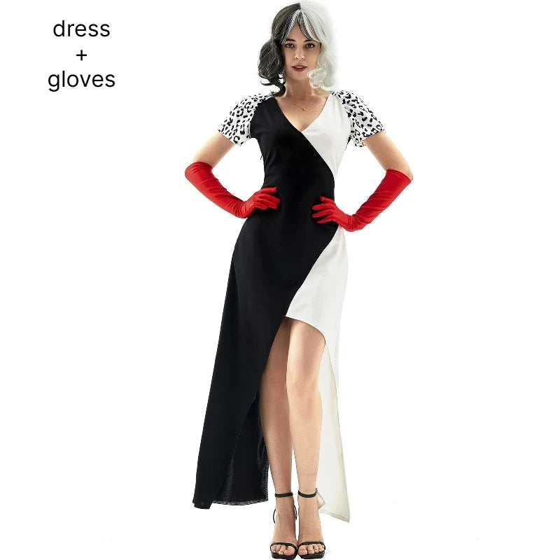 ZOETOPKID Halloween Cosplay Costumes Clown Circus Party Dress Uniforms Female Costume Naughty Clown Performance Joker Clothing