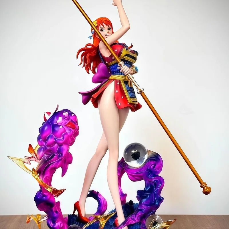 30cm Lx Ghost Island Warrior Nami One Piece Gk Garage Kit Anime Trendy Play Desktop Model Statue Ornament Toys Birthday Gifts