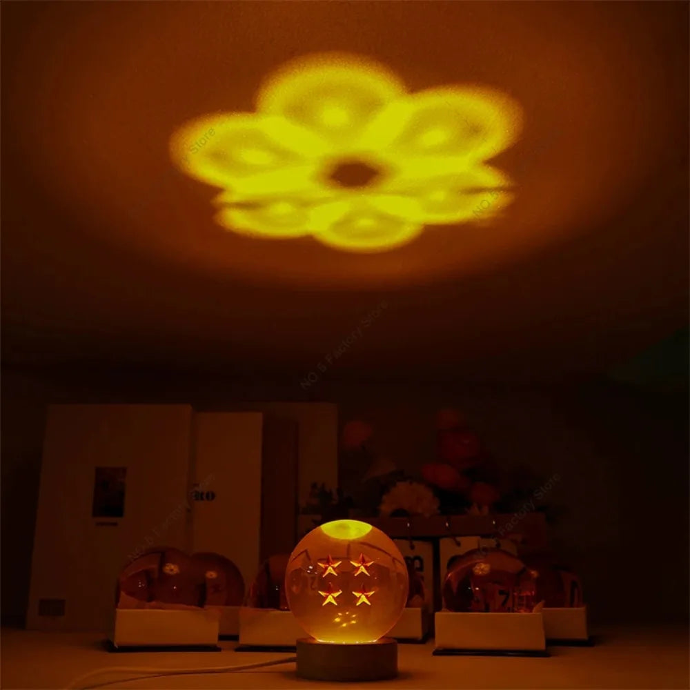 Dragon Ball crystal ball lamp Dragon wishing ball Led nightlight mini anime character crystal ball desktop ornaments gift toys