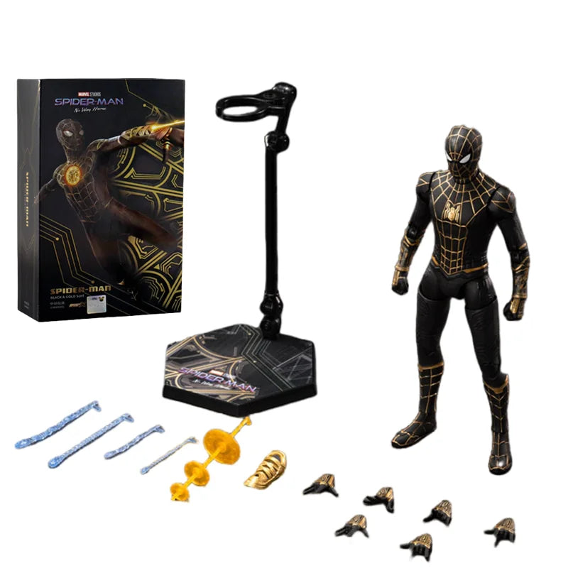 ZD Toy Spider-Man Brand New Day Spider Man PS4 Peter Parker Gold Black Red Iron Spider Hobie Brown Action Figure Toys Model Gift