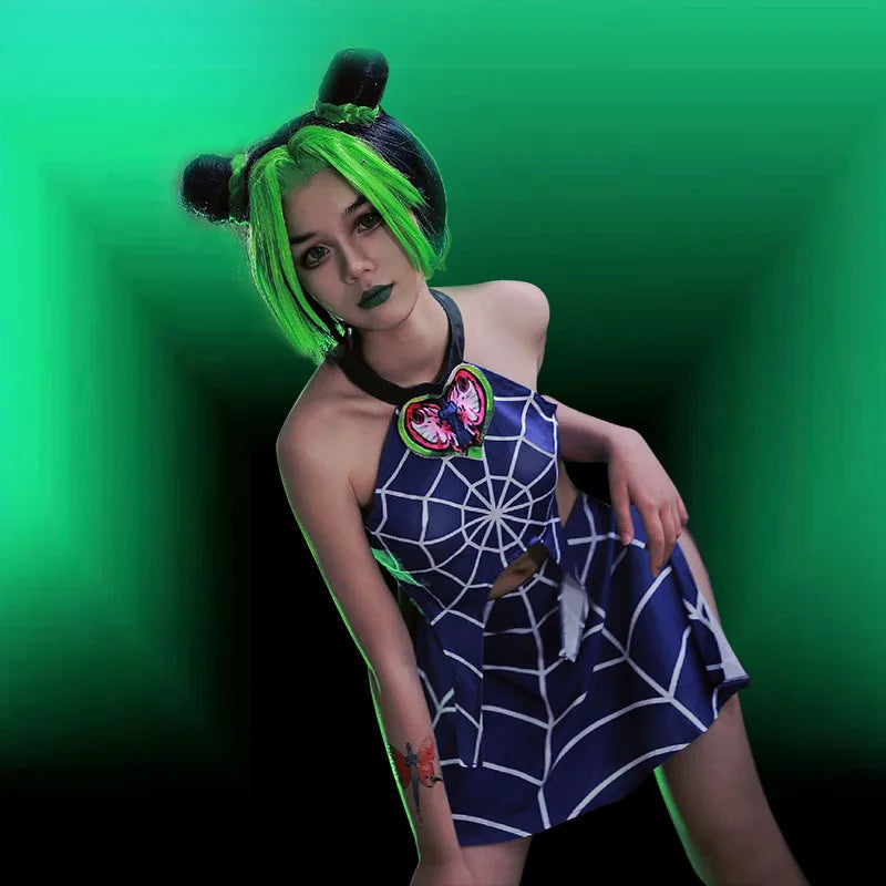 Anime Jolyne Cujoh Cosplay Jojo Bizarre Adventure Costume Women Sexy skirt Uniform Pants Trench Halloween Carnival Party Outfits