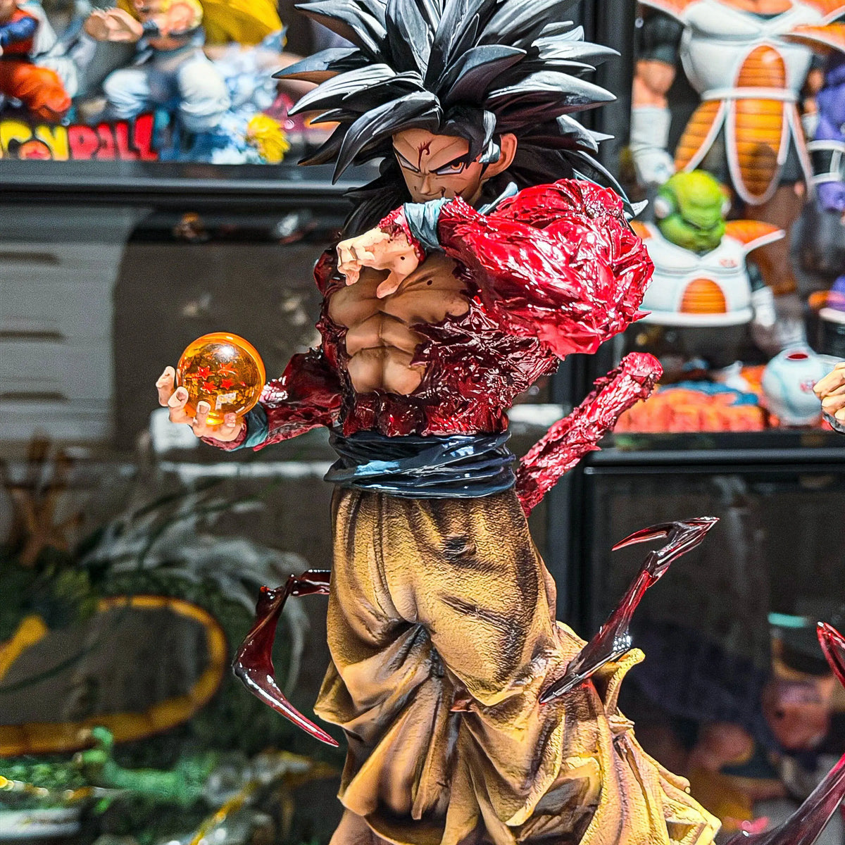 Dragon Ball Super Saiyan 4 Goku Gk Collectible Figure Anime Action Model Desktop Ornament Periphery Gift For Adult Anime Fans
