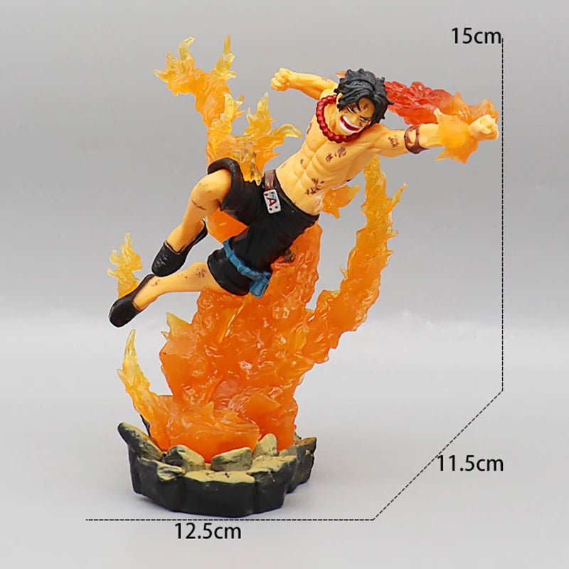 One Piece Luffy Roronoa Zoro Sabo Figure Toys Portgas D Ace Vinsmoke Sanji PVC Figurine Action Collection Anime Model Dolls Gift