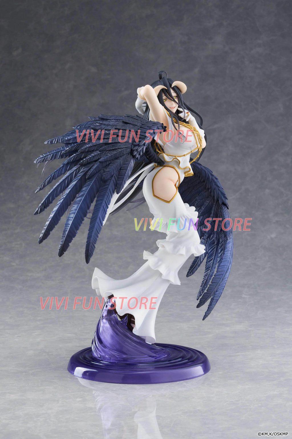 In Stock  T-most OVERLORD Albedo Pure White Devil ver.  Model Toys 29cm Beautiful girl Model Static ornaments
