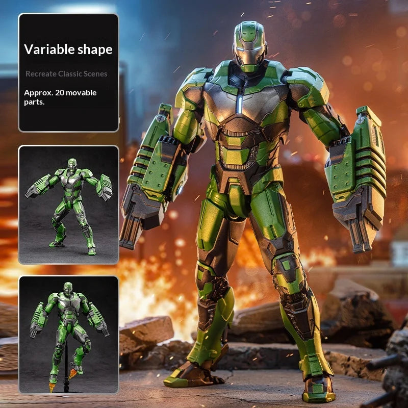 ZDTDS   Iron Man MK26 Gamma Action Figure Joint Movable Collectible Model Desktop Display Gift For Adult Fans