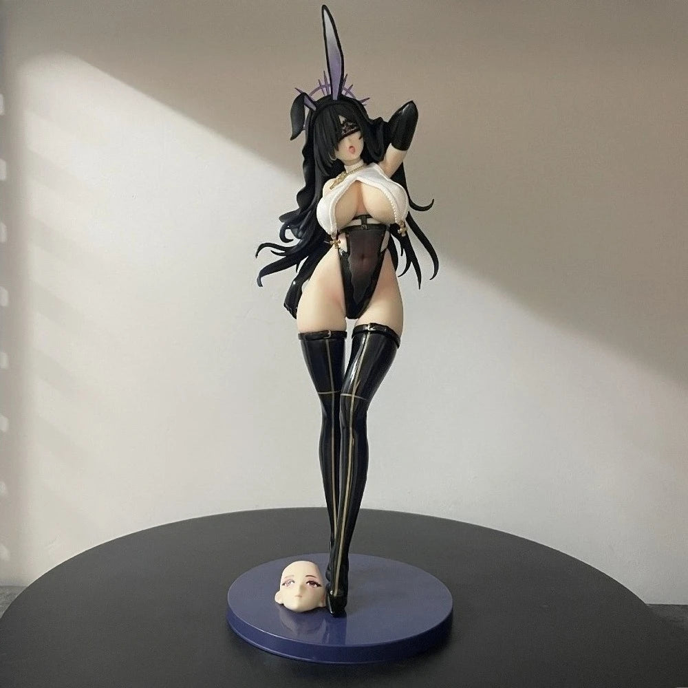 12.6in/32cm Anime Black Sister Figure Bunny Action Figures PVC Statue Model Collection Toys Gifts