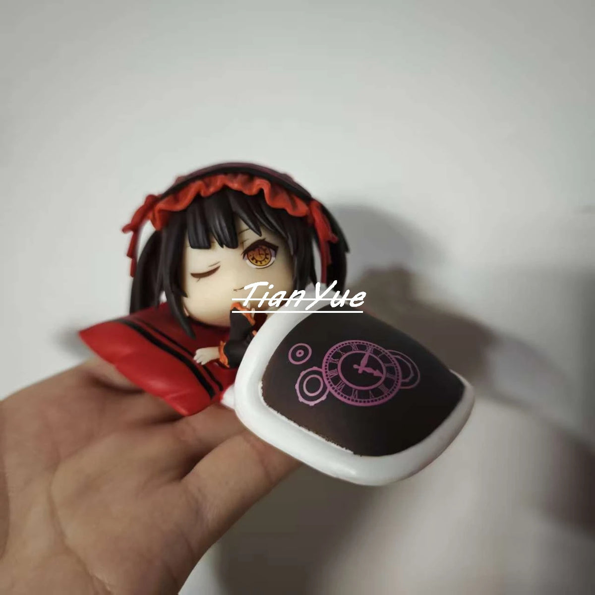 Anime DATE A LIVE Tokisaki Kurumi sleeping Cute Girl PVC Action Figure Model Doll Toys 9cm