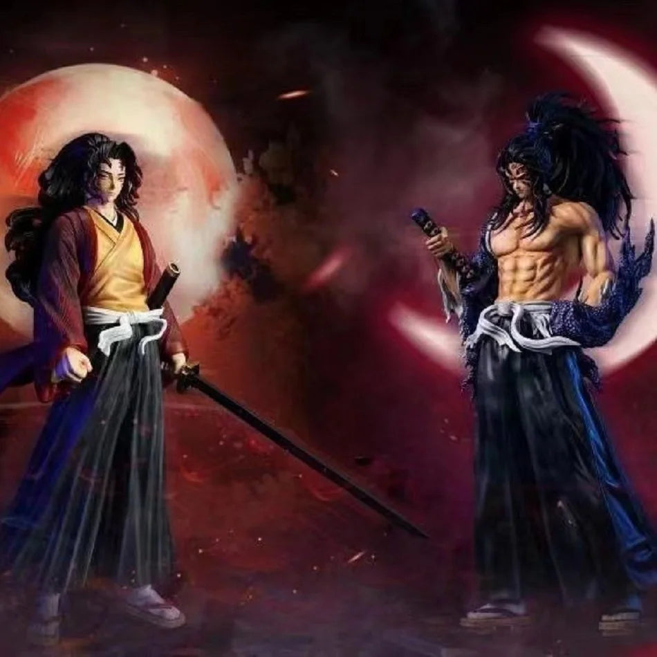 28-30cm Anime Demon Slayer Figure Kibutsuji Muzan Kamado Tanjirou Action Figure Model PVC Toy Peripheral Collection decoration