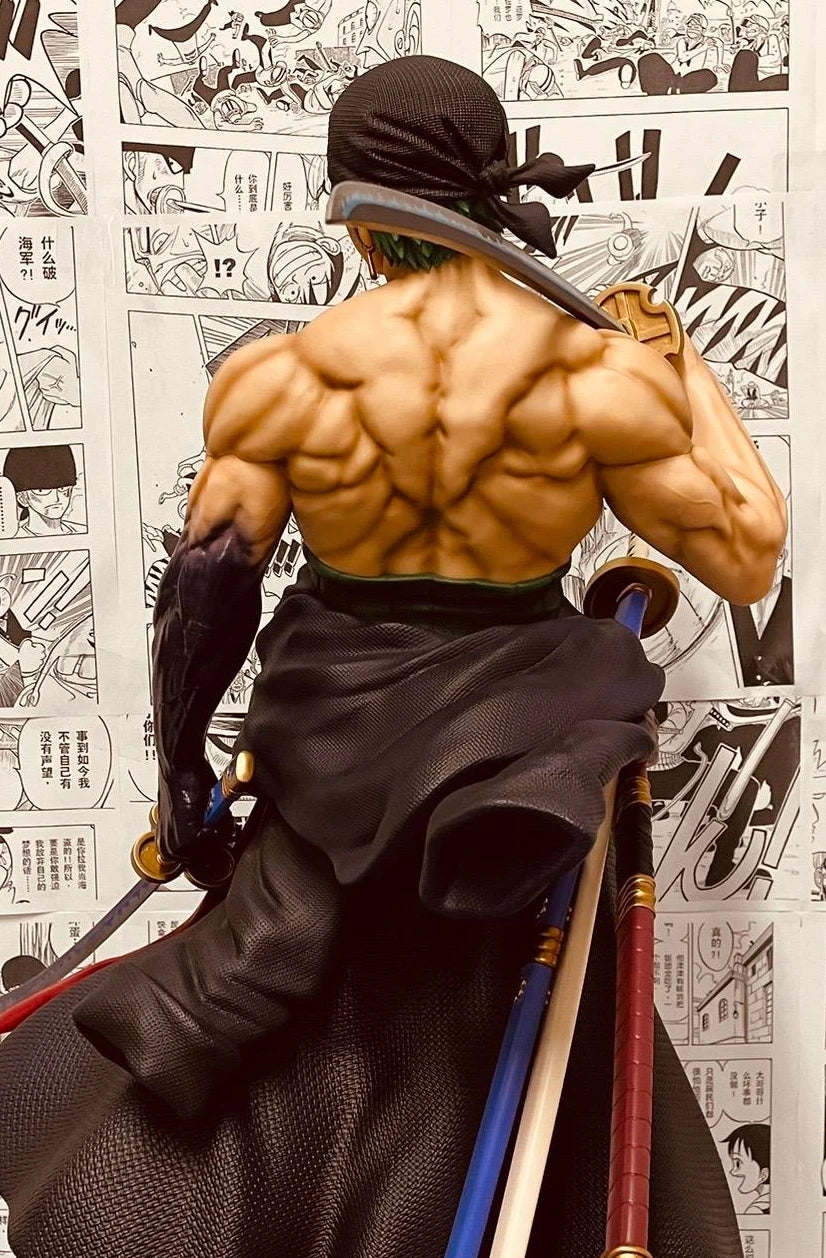In Stock One Piece 73cm Roronoa Zoro&70cm Goose Step Luffy&70cm Dream Ace Super Large Figure Popular Anime Characters Fan Gift