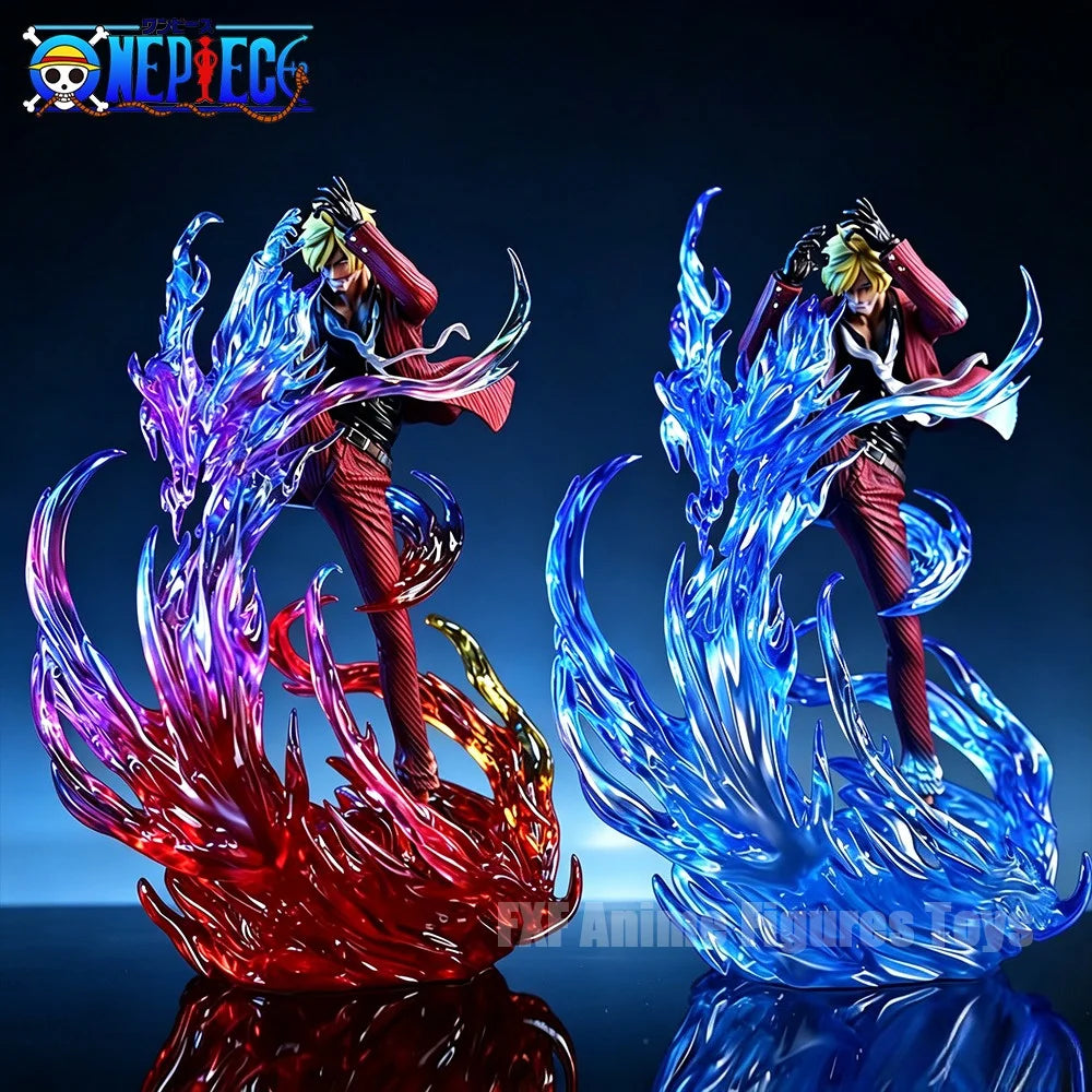 8.86in/22.5cm Anime ONE PIECE Figure Diable Jambe Sanji Action Figures Pvc Desktop Ornamen Collection Model Toys Gifts