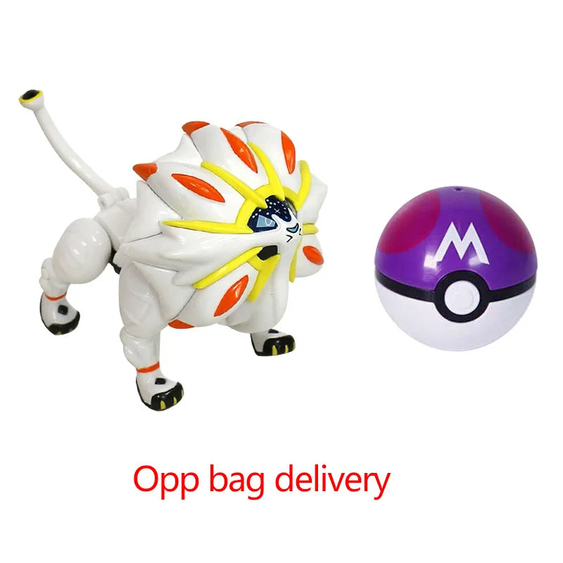 Deform Pokemon Pokeball Greninja Lucario Ball Action Figure Toy Set Mew Pikachu Dragonite Snorlax Venusaur Blastoise Elf Monster