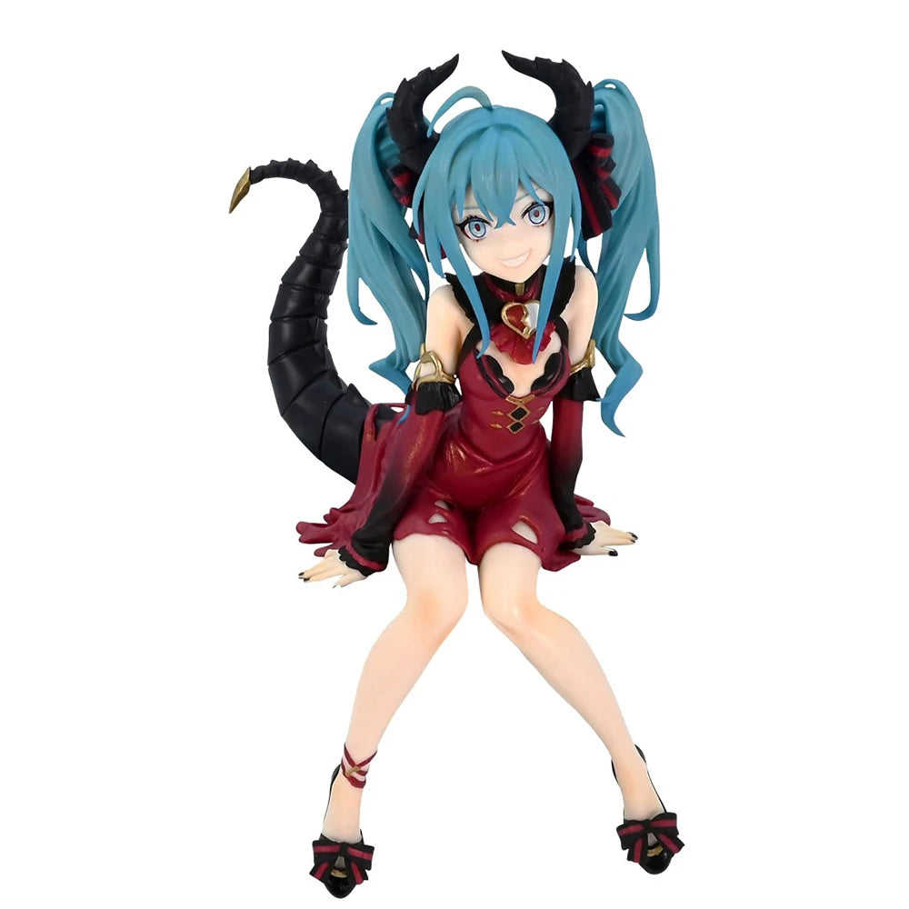 13CM Hatsune Miku Villain Figure Noodle Stopper Figure Anime Model Doll Toy Gift Collection Ornaments DecorationPVC