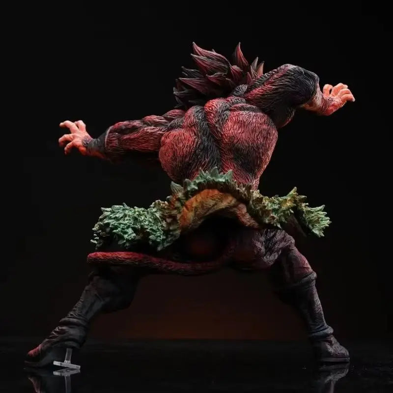 28cm Dragon Ball Broli Super Saiyan Handmade Animation Character Model Statue Collectible Desktop Decoration Action Figure Gift