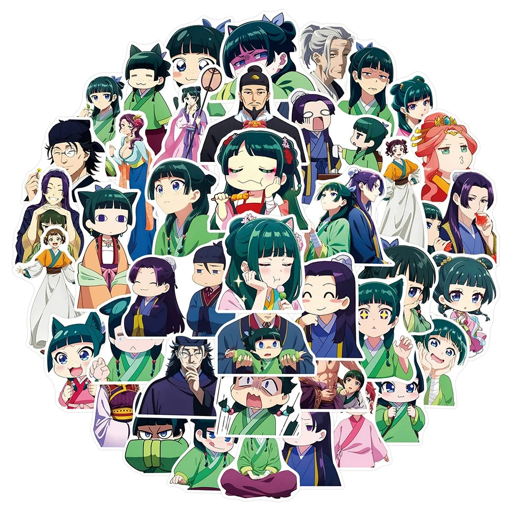 10/30/55pcs New Anime The Apothecary Diaries Stickers Cute Maomao Cartoon Decals DIY Water Bottle Phone Laptop Kawaii Sticker