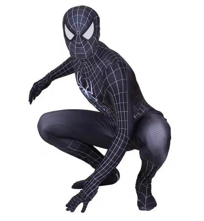 Halloween Role‑Play Bodysuit Hero Inspired Full Jumpsuit Stretchy Cosplay Outfit For Party Performance