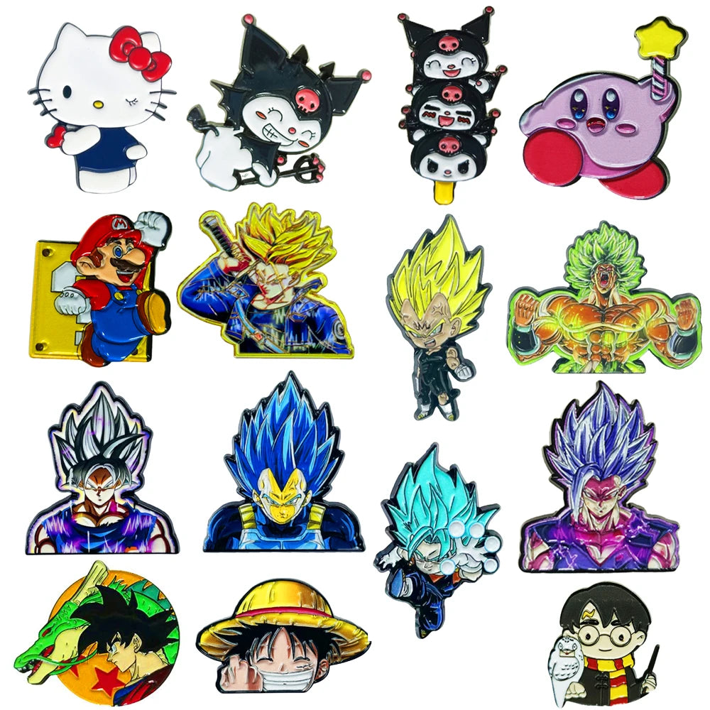 Manga Enamel Pin Anime Lapel Pins for Backpacks Cute Things Brooches Badges on Backpack Brooch for Clothes Jewelry