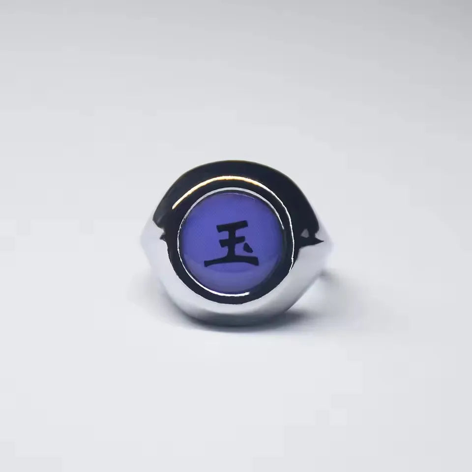 Hot Anime Ring Cosplay Akatsuki Itachi Pain Metal Finger Adult Ninja Props Accessories Cool  Jewelry Gift Adjustable Size