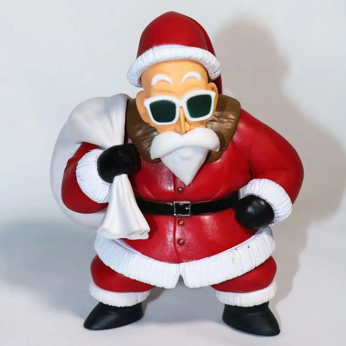 Christmas Anime Collectible Figure Set, Roshi & Chopper Santa Sled PVC Statue Model, Desktop Decor, X‑mas Anime Fan Gift