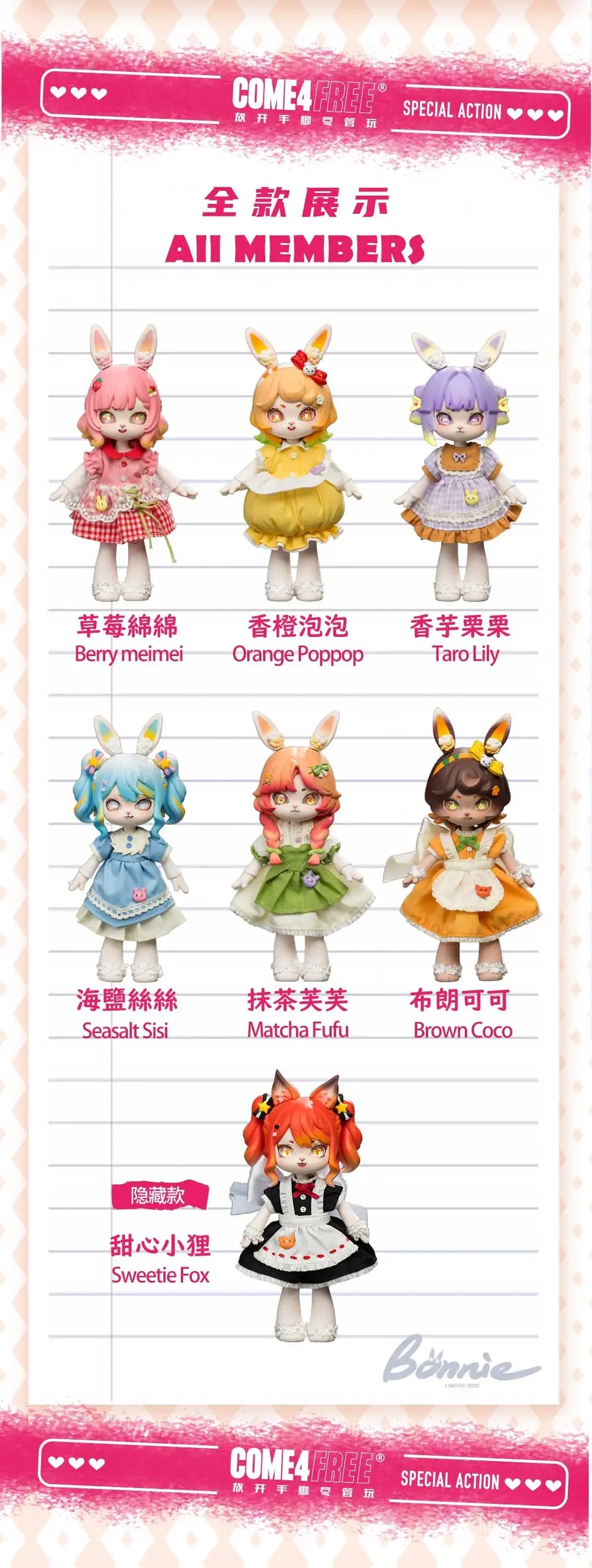 Bonnie Jointed Blind Box Doll