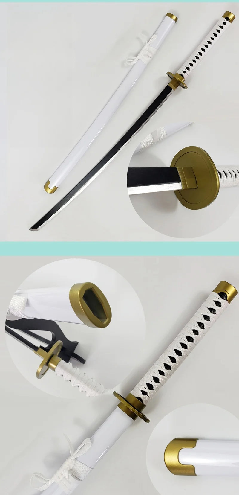 40inch Roronoa Zoro Katana Wooden Shanks Sword Anime Cosplay Prop Ninja Knife Real Size Japanese Katana Samurai Sabre Toys Gift