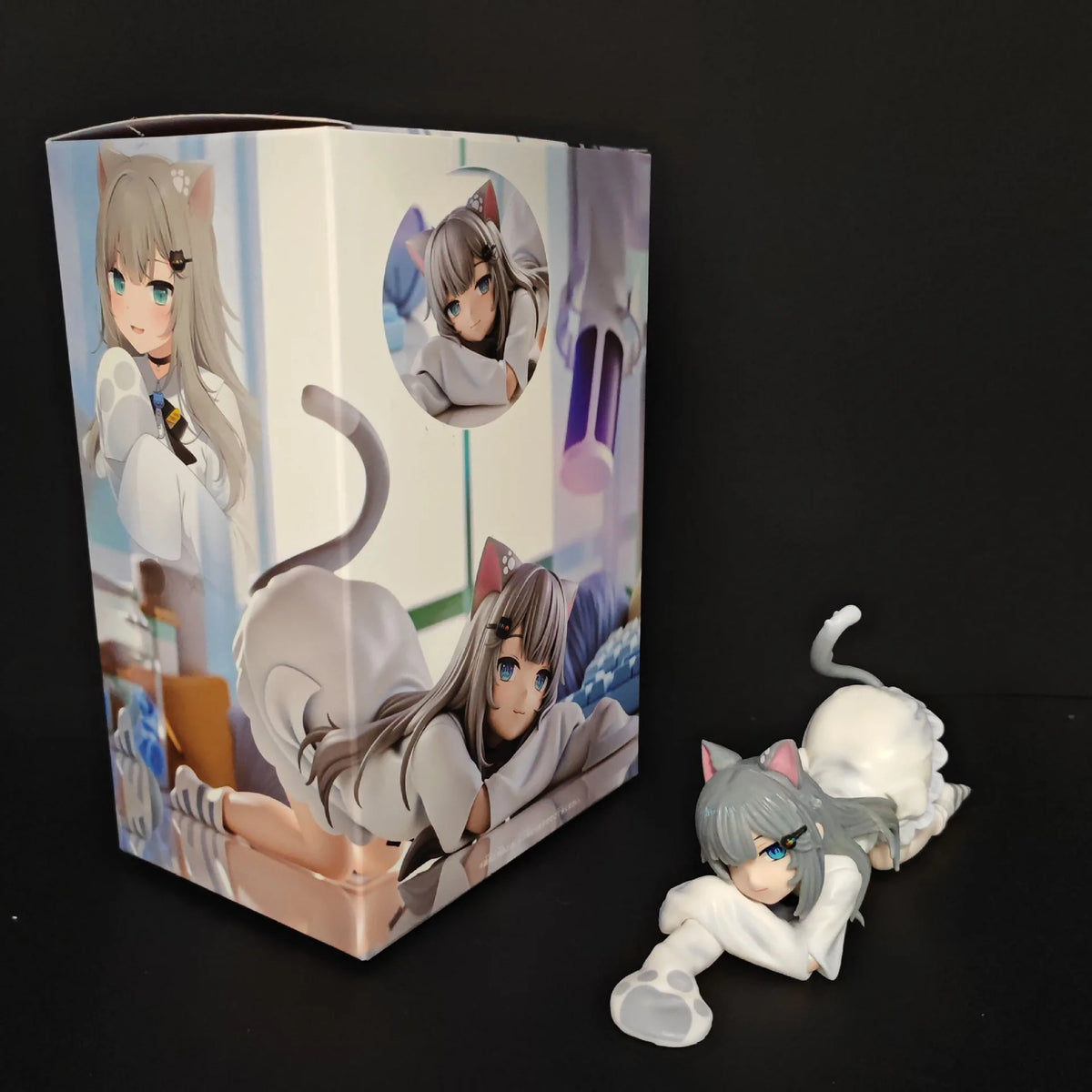 New Nachoneko Channel Anime Girl Figure Nachoneko Hennyano Action Figure Cute Cat Kanako Figurine Collectible Model Doll Toys