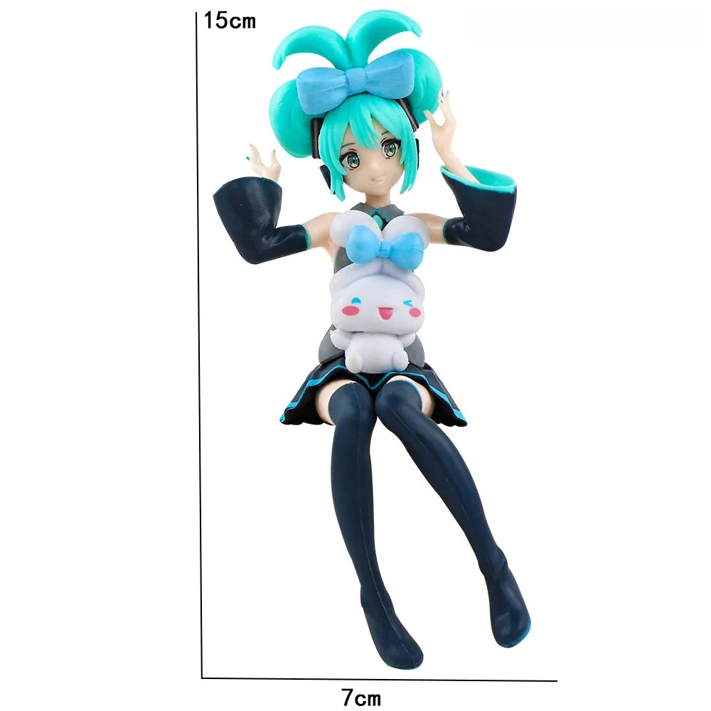 Anime Hatsune Miku Kawaiii Figure 19cm PVC Models Collecting Desktop Decor Toys Birthday Cute Gift