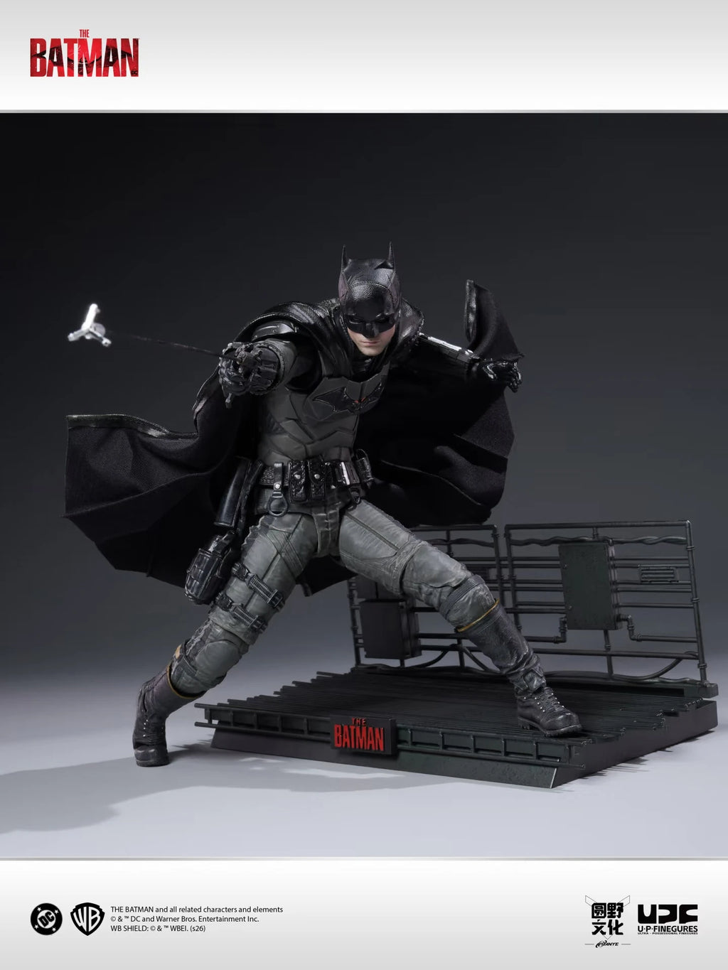 New Batman 1/12 UPF LPZZ Studio Batman Action Figure DC Robert Pattinson Batman Figurine Model Statue Collectible Toys Gifts