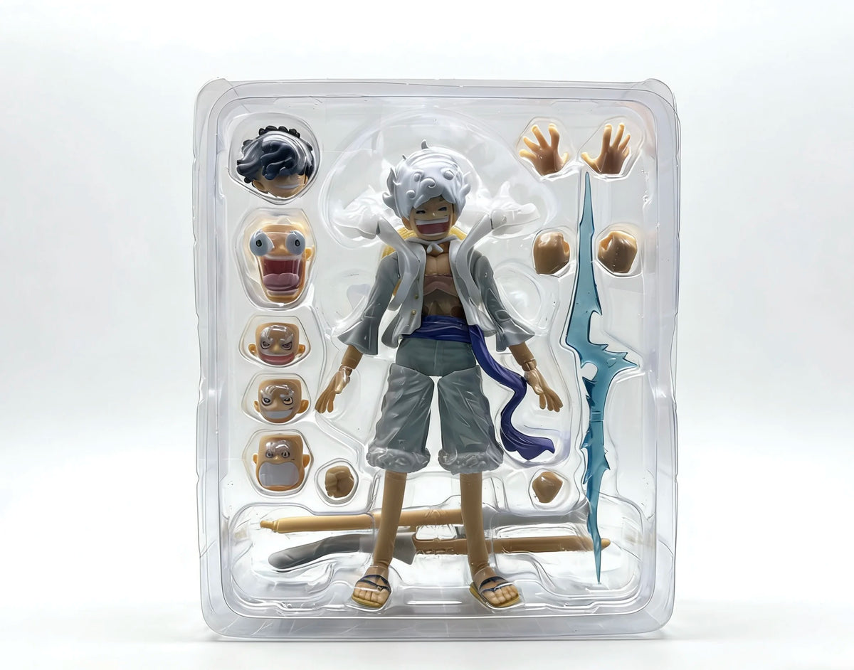 Bandai SHF One Piece Nika Action Figure - Luffy Collectible Model Toy for Boys Birthday Gift Ornament