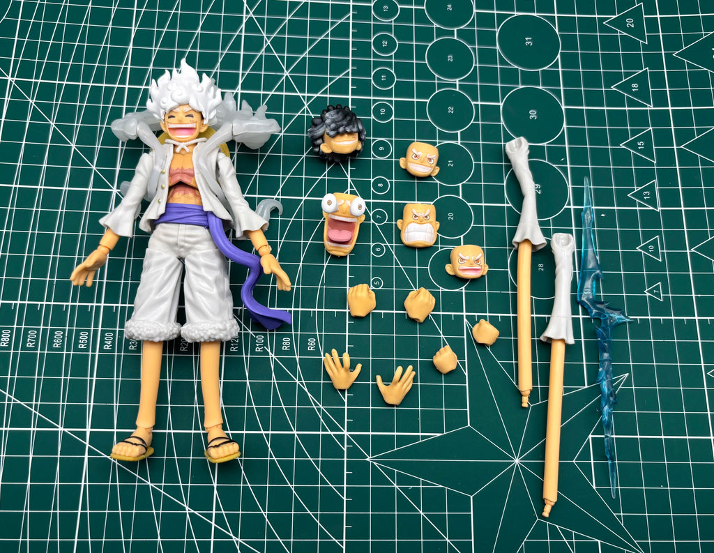 Bandai SHF One Piece Nika Action Figure - Luffy Collectible Model Toy for Boys Birthday Gift Ornament