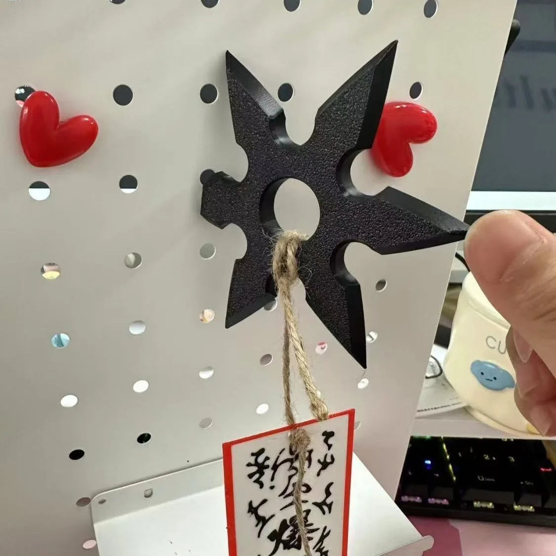 Hot Anime Ninja Kunai Fridge Magnet Toys Cartoon Cosplay Props PVC Shuriken Model Decoration Refrigerator Magnets Toys Boys Gift