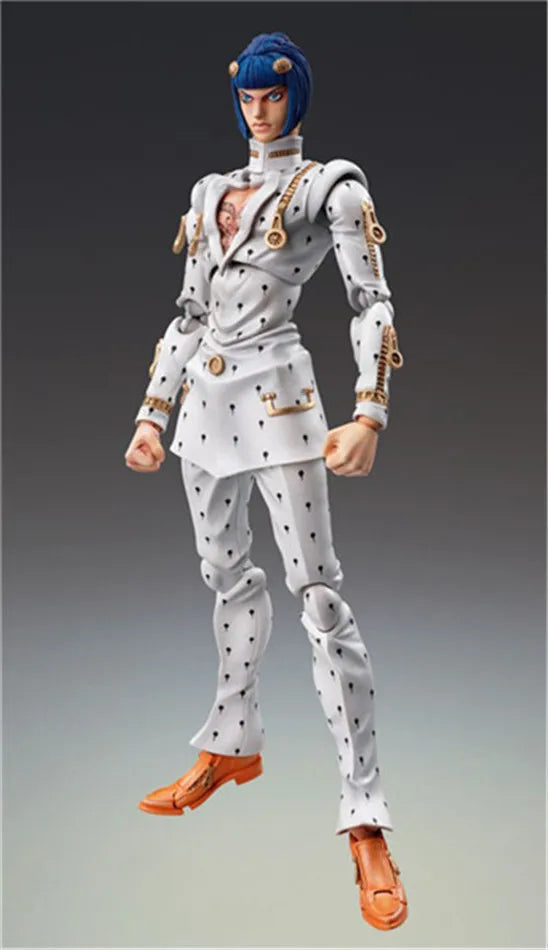 Jojo's Superimage Bruno Kujo Jotaro Apaki Movable Action Figure - Collectible Shouban Model Toy for Fans of Wonderful Adventure