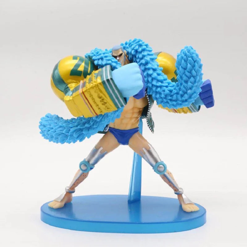 20th Anniversary One Piece Anime Figure Blue Ver.Luffy Zoro Chopper Sanji Robin Franky Usopp Nami Brook Action Figure Model Toy