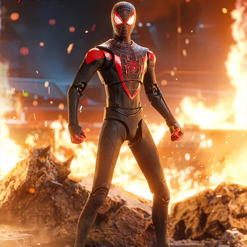 ZD Toy Spider-Man Brand New Day Spider Man PS4 Peter Parker Gold Black Red Iron Spider Hobie Brown Action Figure Toys Model Gift