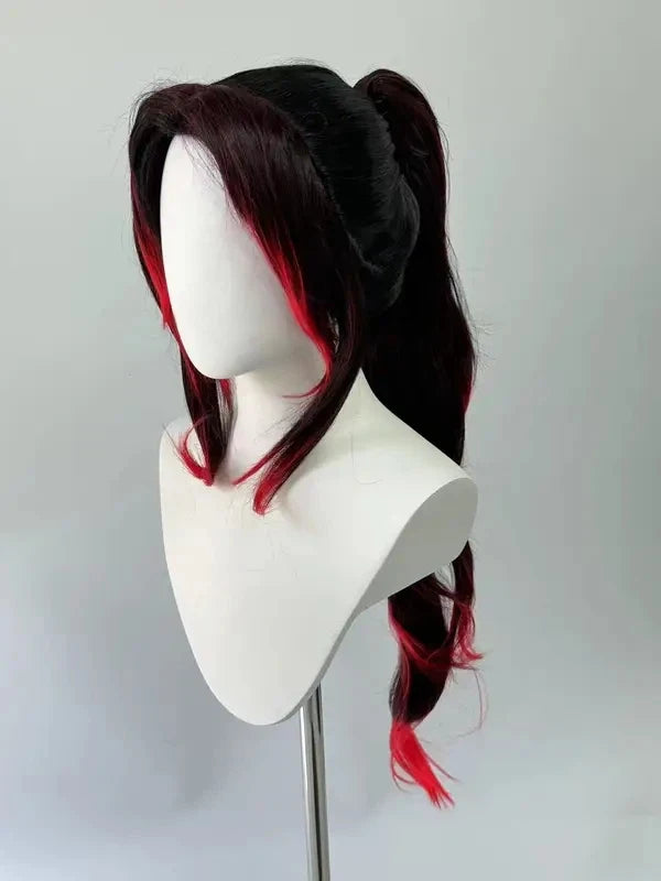 2025 New Kokushibo Cosplay Costume Wigs Tattoo Stickers Anime Printing Kimono Uniform Shirt Halloween Carnival Outfits for