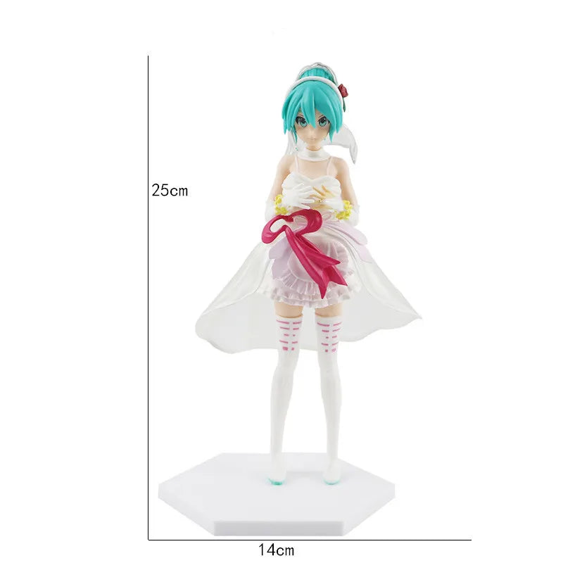 Hatsune Miku Figure Anime Girl Model Desktop Decor Collectible Doll Gift for Fans Future Vocaloid Statue Japanese Kawaii Otaku