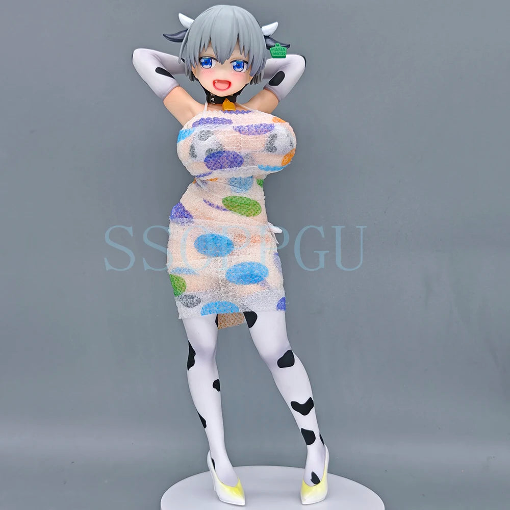 Wave Uzaki-chan Wa Asobitai! ω Uzaki Hana Dream Tech Cow Bikini Anime Girl PVC Action Figure Toy Statue Collection Model Doll
