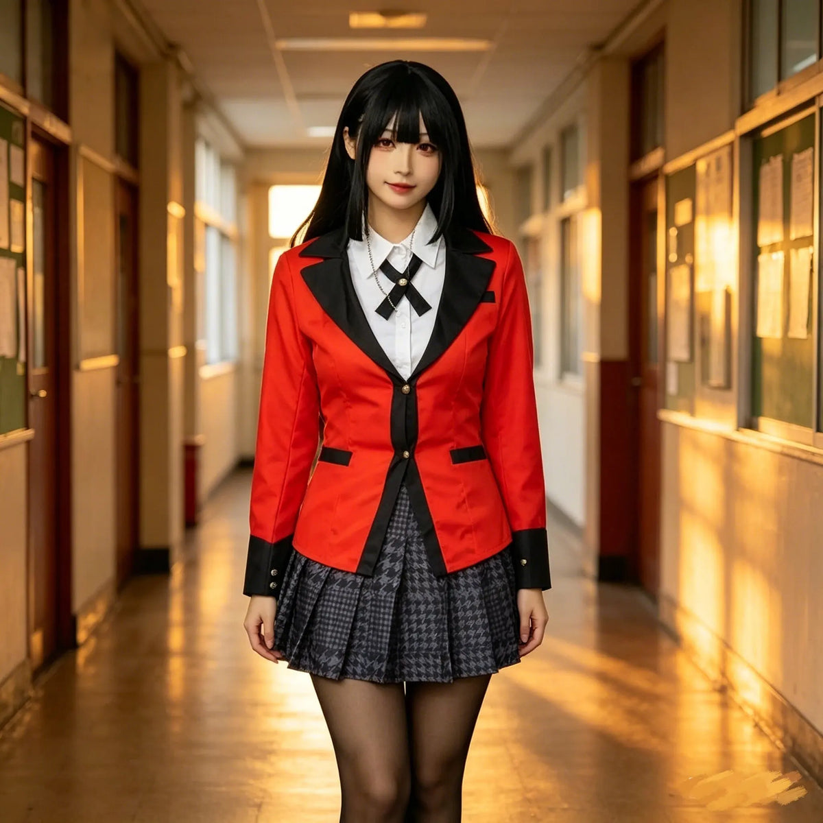 Anime Kakegurui Jabami Yumeko Cosplay Costume Halloween Sayaka Compulsive Gambler Japanese School Girls JK Uniform Halloween Cos