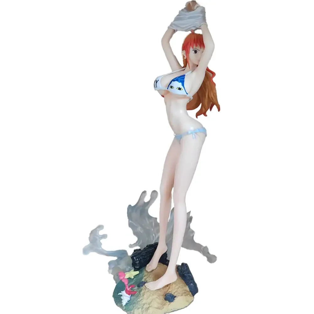 34cm/13.38in One Piece Anime Nami Figure Model Gk Statue Collectible Display for Desktop Decoration