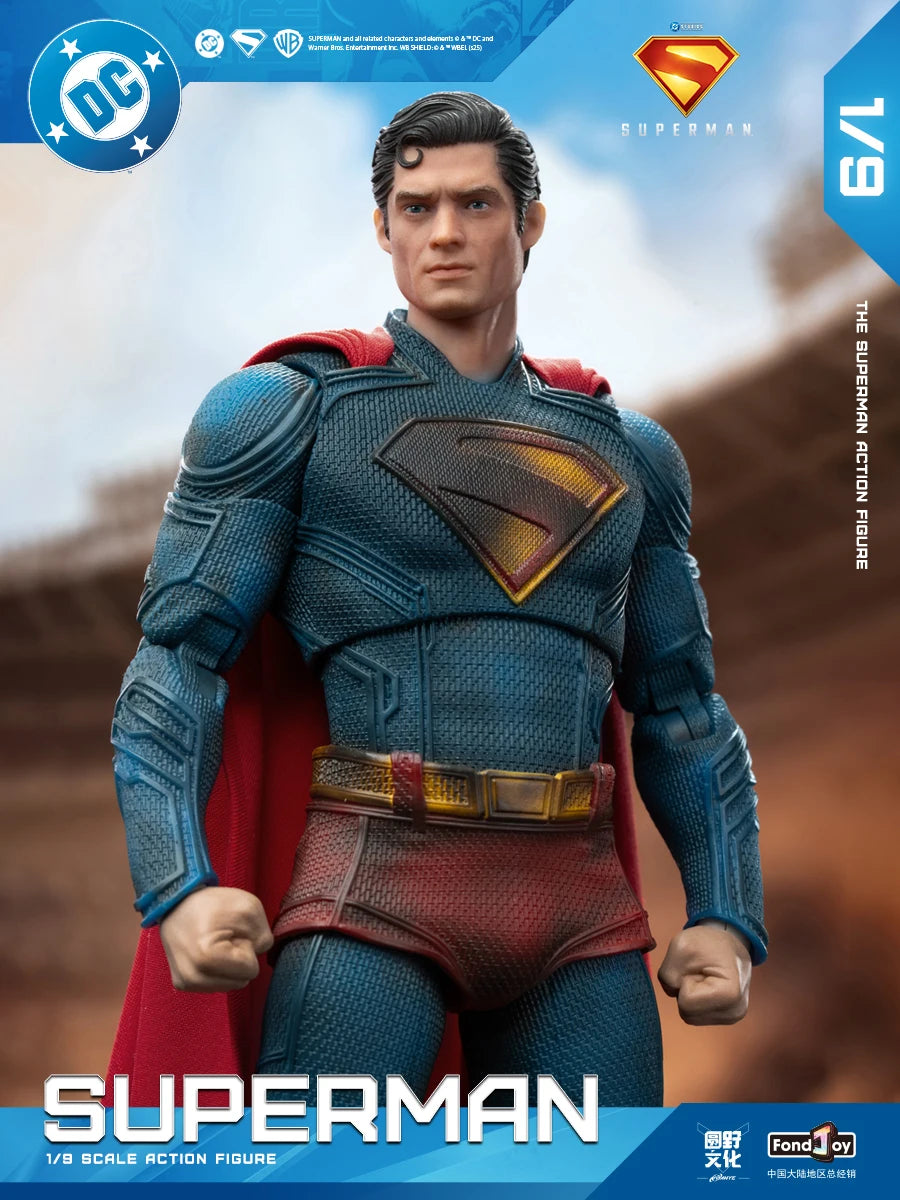 Original Fondjoy David Corenswet Superman Action Figure 1/9 New SupermanFigure PVC Joint Movable Collection Model Toys Gift