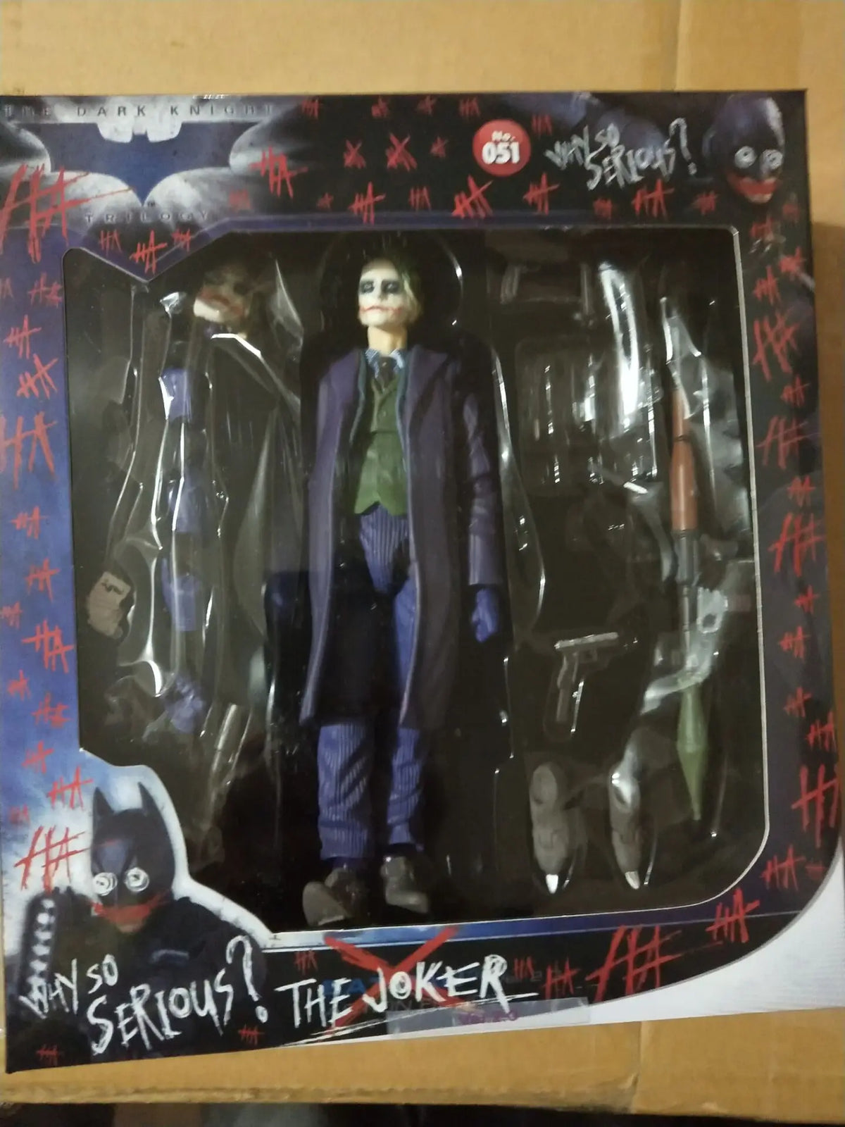 MAFEX 051 Joker in Batman Articulated Action Figure Collectible Model Toy 15cm