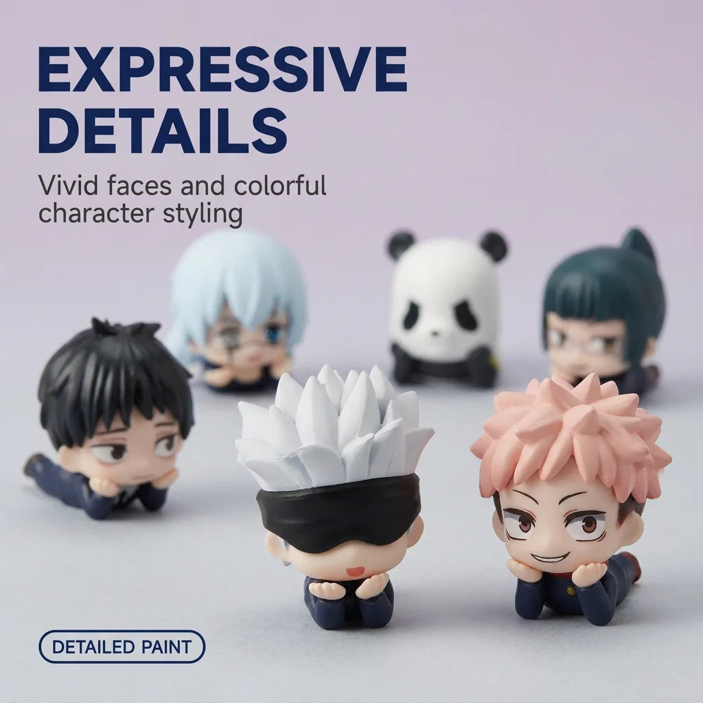 14pcs Anime 7pcs  Jujutsu Kaisen Satoru Kugisaki Sukuna Geto Suguru Gojo Itadori Yuji Megumi Figure Cute Toys Collection Model