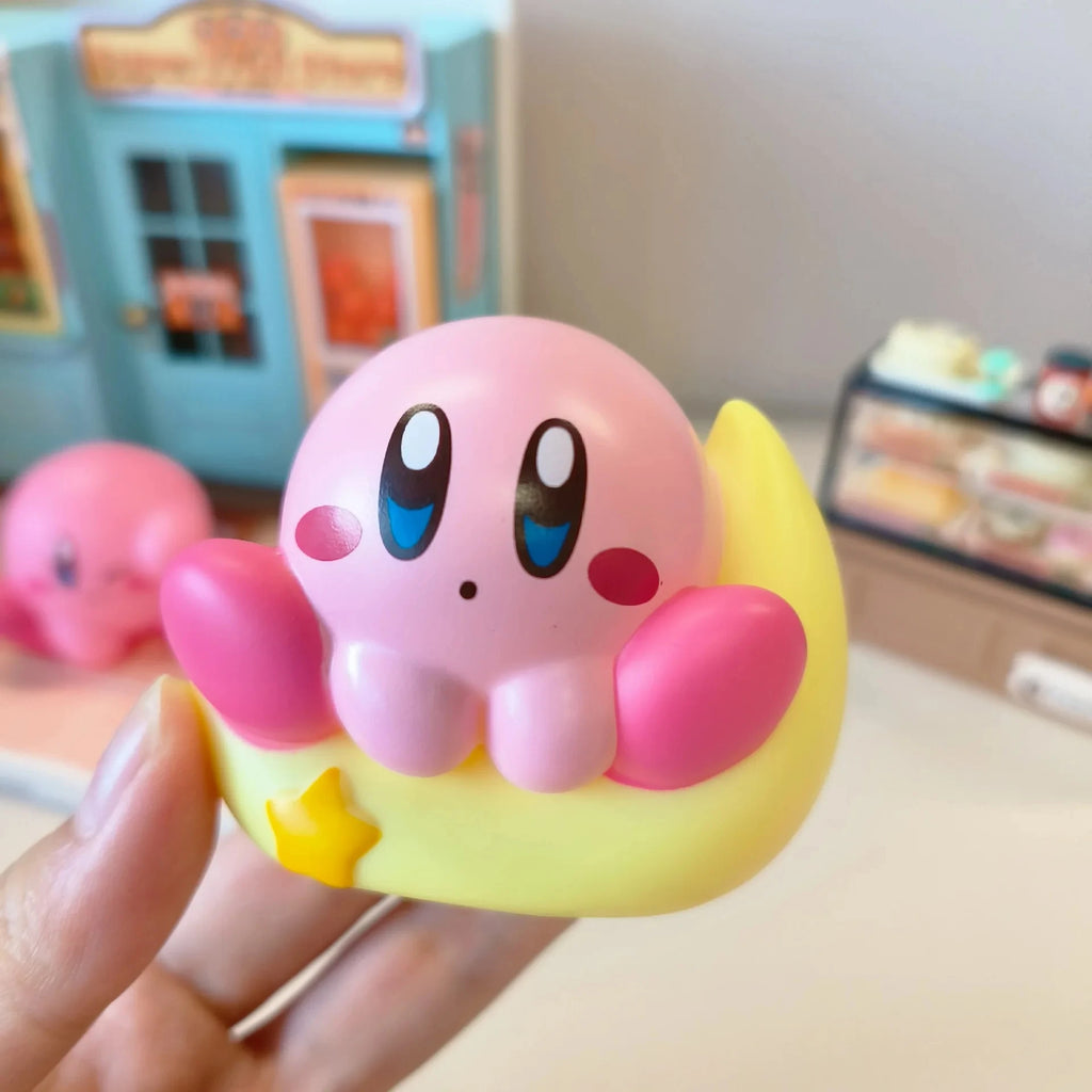 8Pcs/Set Games Star Kirby Anime Figure  Cute Cartoon Pink Kirby Mini Figure Decorative Collection Toy For Children's Gifts