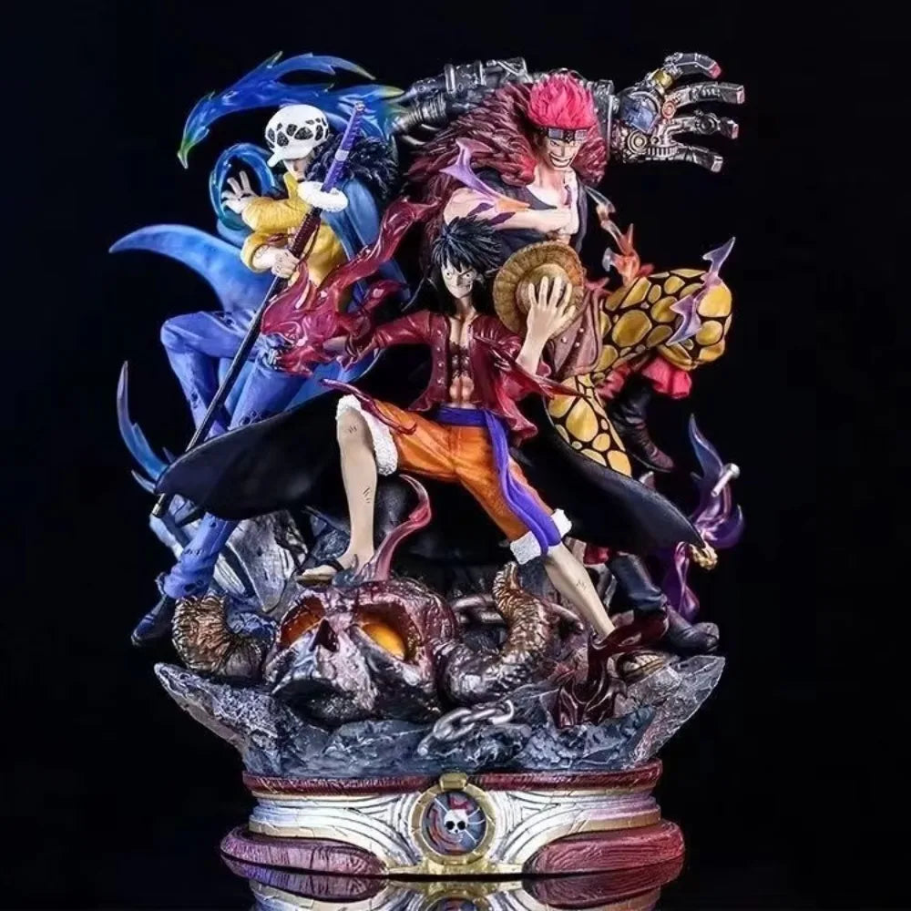 19cm/7.48in Anime ONE PIECE Figure Luffy Eustass Kid Trafalgar D. Water Law Action Figures Pvc Collection Model Toys for Gifts