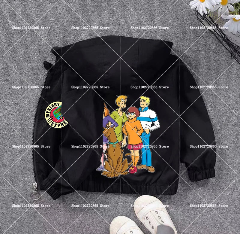 Scooby-Doo Coat Windbreaker Zipper Clothes Breathable Soft Hooded Game Cartoon Anime Figure Spring Autumn Jacket Birthday Gift