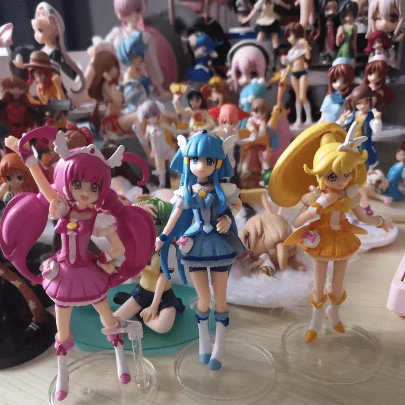 Bandai Genuine Anime Figures Pretty Cure Happy Beauty Peace Collection Ornaments Action Figures Model Toy Doll Gift