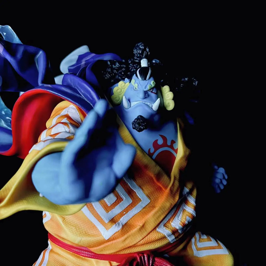 Anime Action Figure Statue Model Collection Desktop Decoration 31cm One Piece Jinbe Attack Posture
