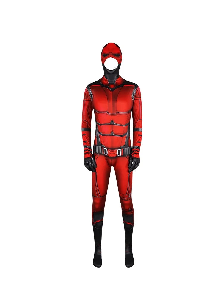 Anime Daredevil Costume Cosplay Spandex Halloween Costume Daredevil Superhero Zentai Suits Men Outfits Bodysuit