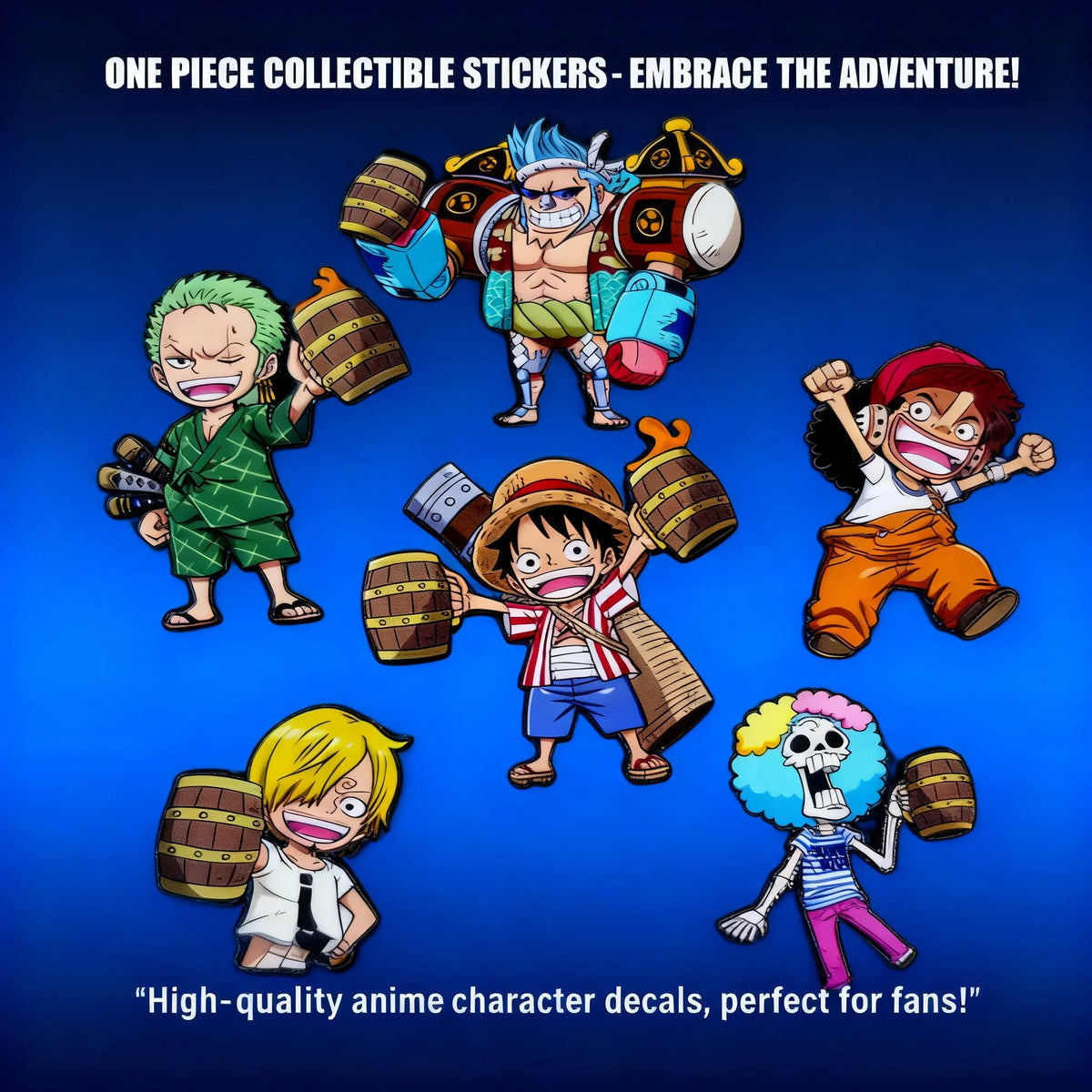 One Piece Luffy Zoro Magnetic Refrigerator Sticker Hot Sale In Stock Anime Cartoon Manga Kitchen Decor